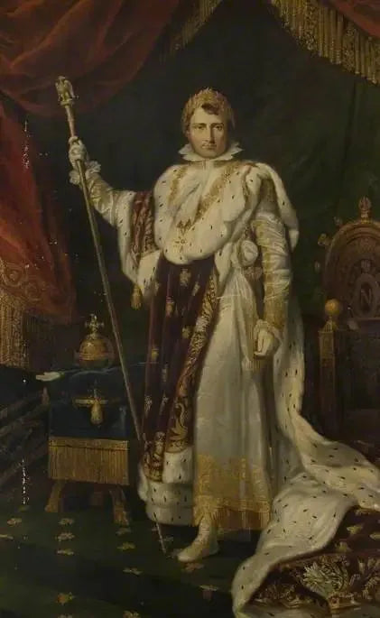 Napoleón I (1769-1821), emperador de los franceses (1804-1815), en su atuendo de coronación - François Gérard