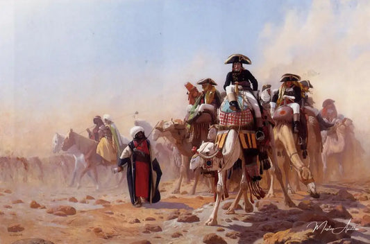 Napoléon pendant sa campagne en Égypte - Jean-Léon Gérôme - Reproductions de tableaux et peintures haut de gamme