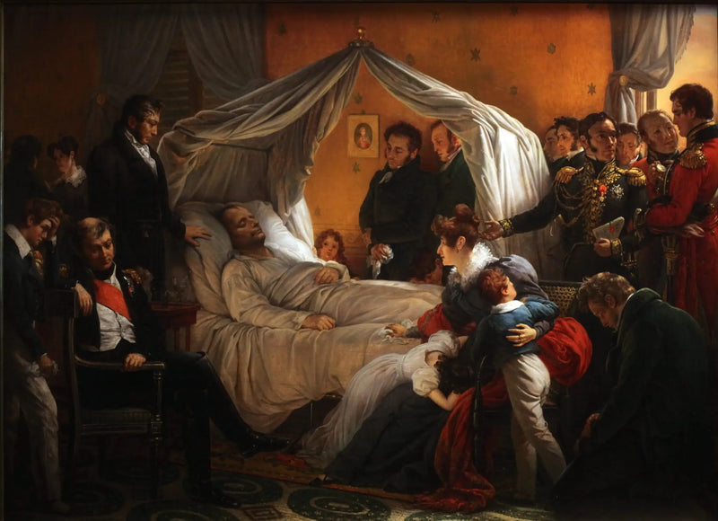 Napoleón en su lecho de muerte - Charles de Steuben
