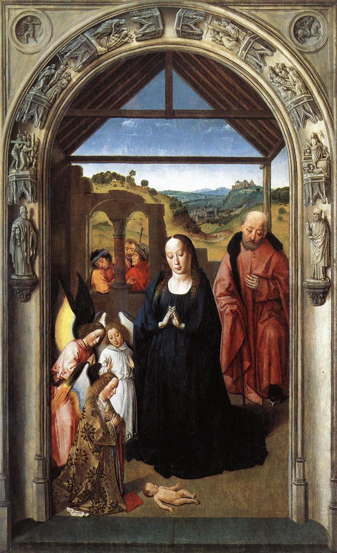 Nativité - Dirk Bouts image 1 copie peinte à la main à l’huile