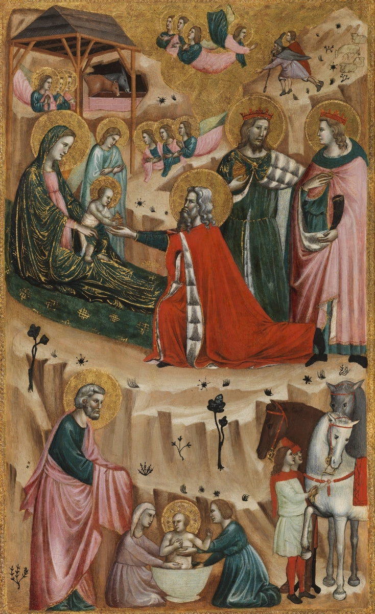 Natividad y adoración de los Reyes Magos - Giovanni Baronzio