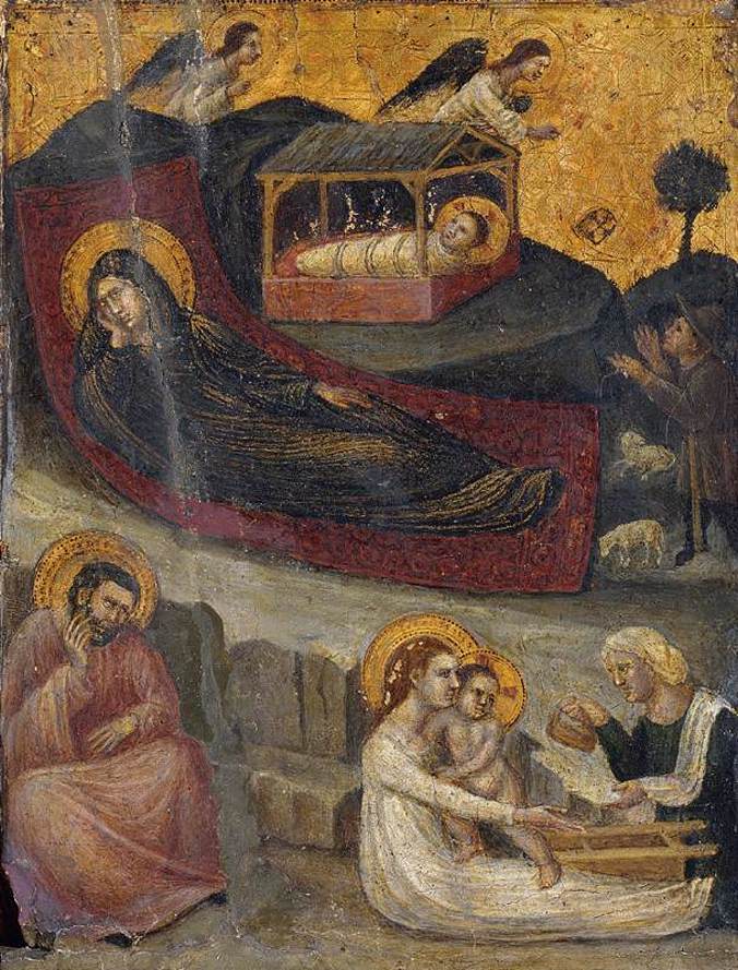 Natividad y Anuncio a los pastores - Pietro da Rimini