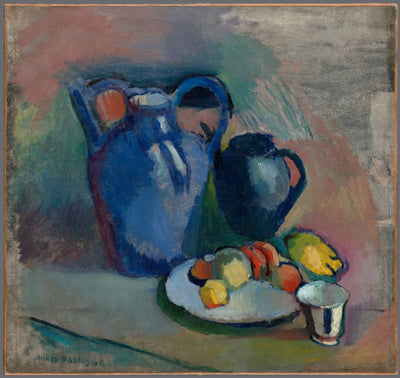 Reproduction du tableau « Nature morte à la cruche bleue - Henri Matisse » par Alpha Reproduction en peinture à l’huile