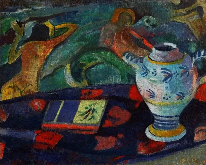 Naturaleza muerta con la jarra de Quimper - Paul Gauguin