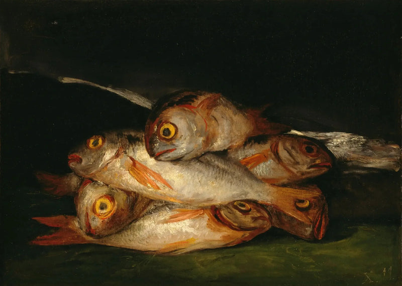 Naturaleza muerta con dorada - Francisco de Goya