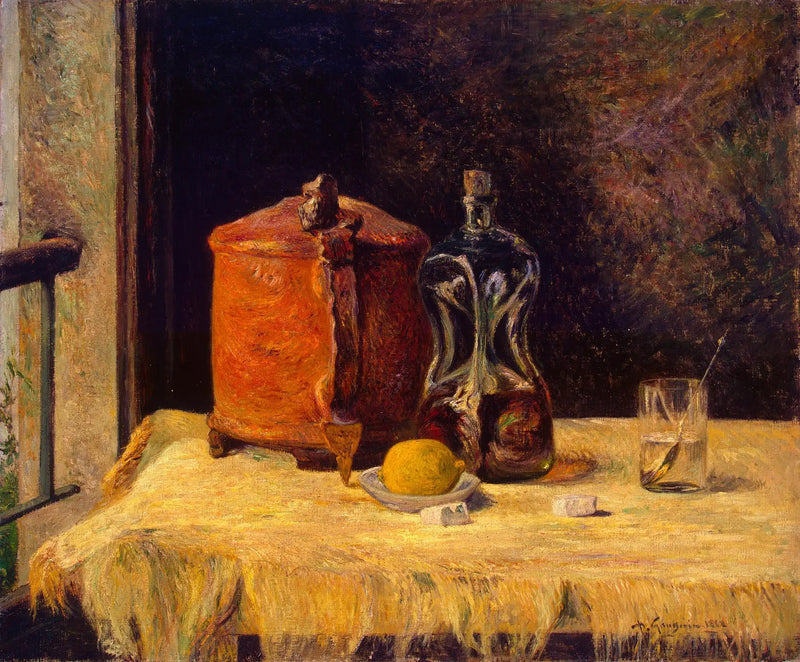 Naturaleza muerta en la ventana - Paul Gauguin