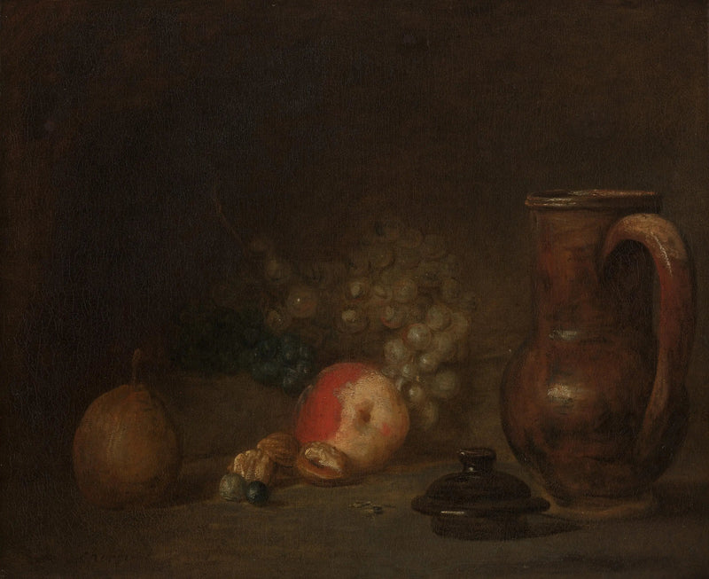 Naturaleza muerta con jarra de barro - Jean Simeón Chardin