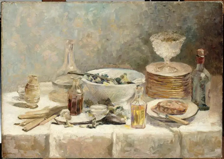 Naturaleza muerta con ensalada - Édouard Vuillard