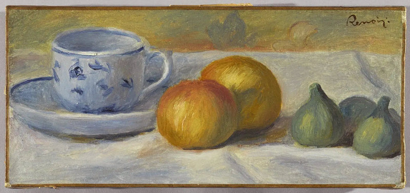Naturaleza muerta con taza azul - Pierre-Auguste Renoir