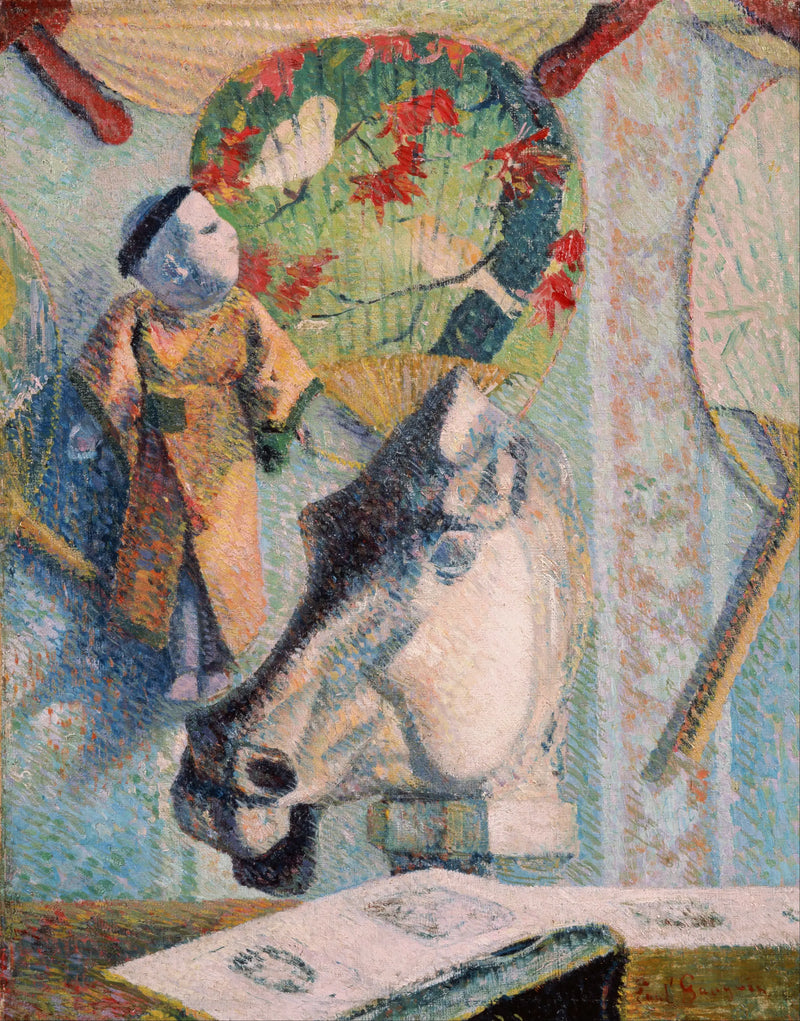 Naturaleza muerta con cabeza de caballo - Paul Gauguin