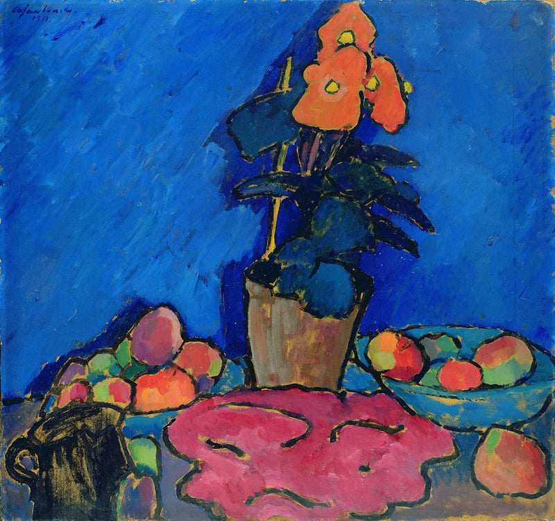 Naturaleza muerta con begonia - Alexej von Jawlensky