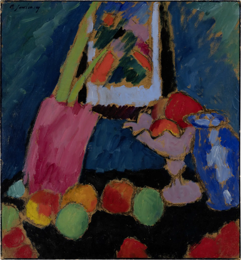 Naturaleza muerta en bol violeta - Alexej von Jawlensky