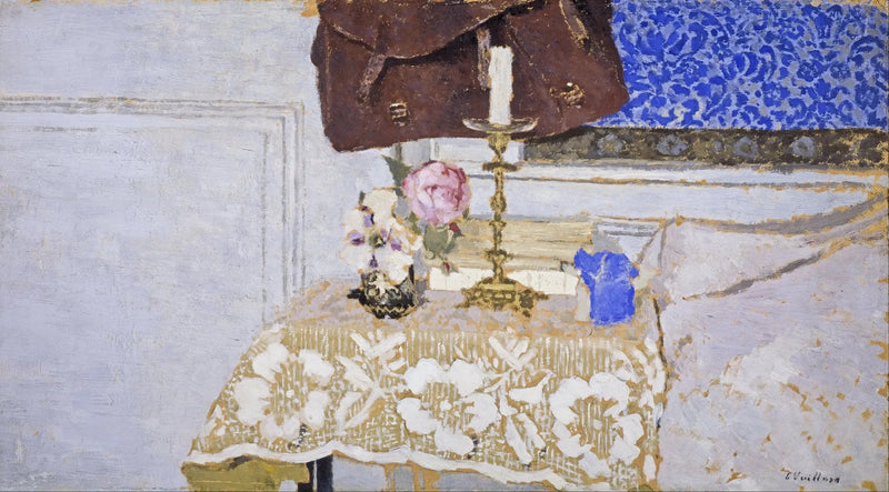 Naturaleza muerta con candelabro - Édouard Vuillard