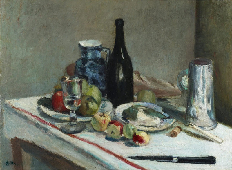 Naturaleza muerta con cuchillo negro - Henri Matisse