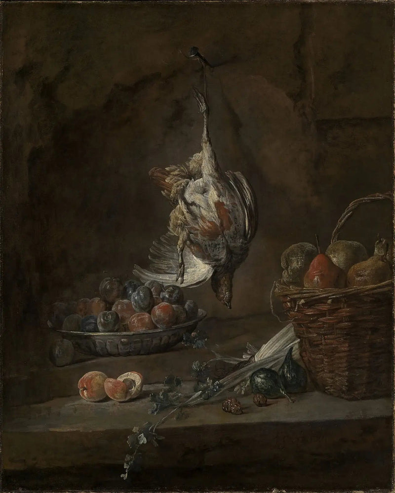 Naturaleza muerta con faisán muerto - Jean Simeón Chardin