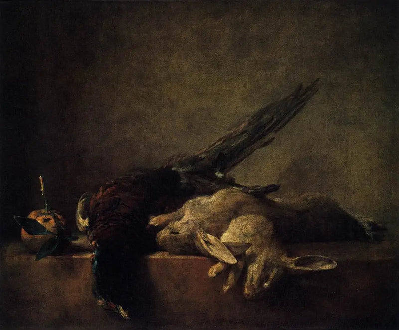 Naturaleza muerta con caza - Jean Simeón Chardin
