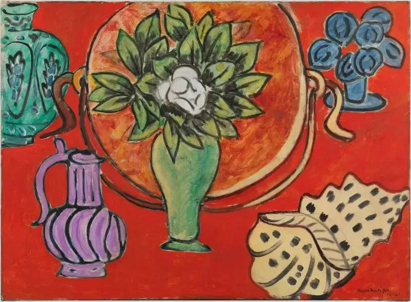 Naturaleza muerta con magnolia - Henri Matisse