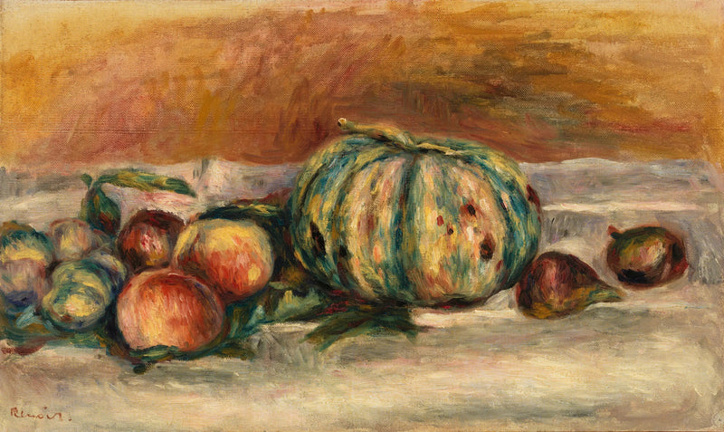 Naturaleza muerta con melón - Pierre-Auguste Renoir
