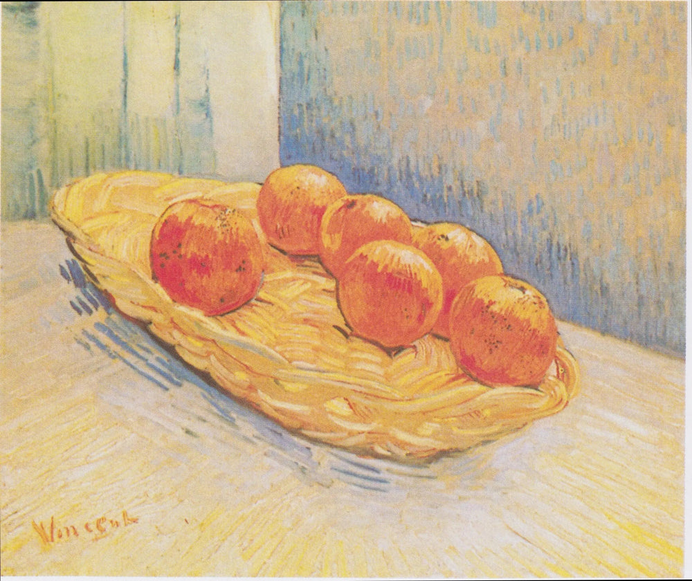 Nature morte au panier d'oranges - Vincent van Gogh image 1 reproduction d’œuvre d’art à l’huile