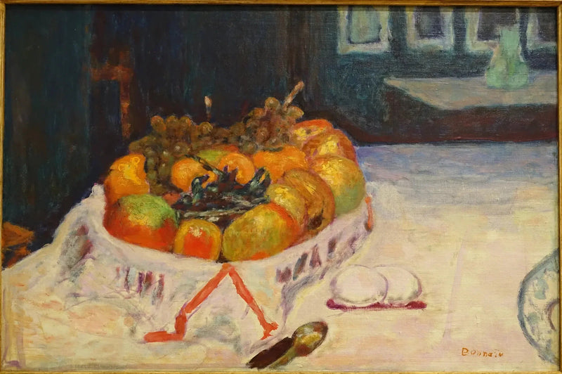 Naturaleza muerta con cesta de frutas - Pierre Bonnard
