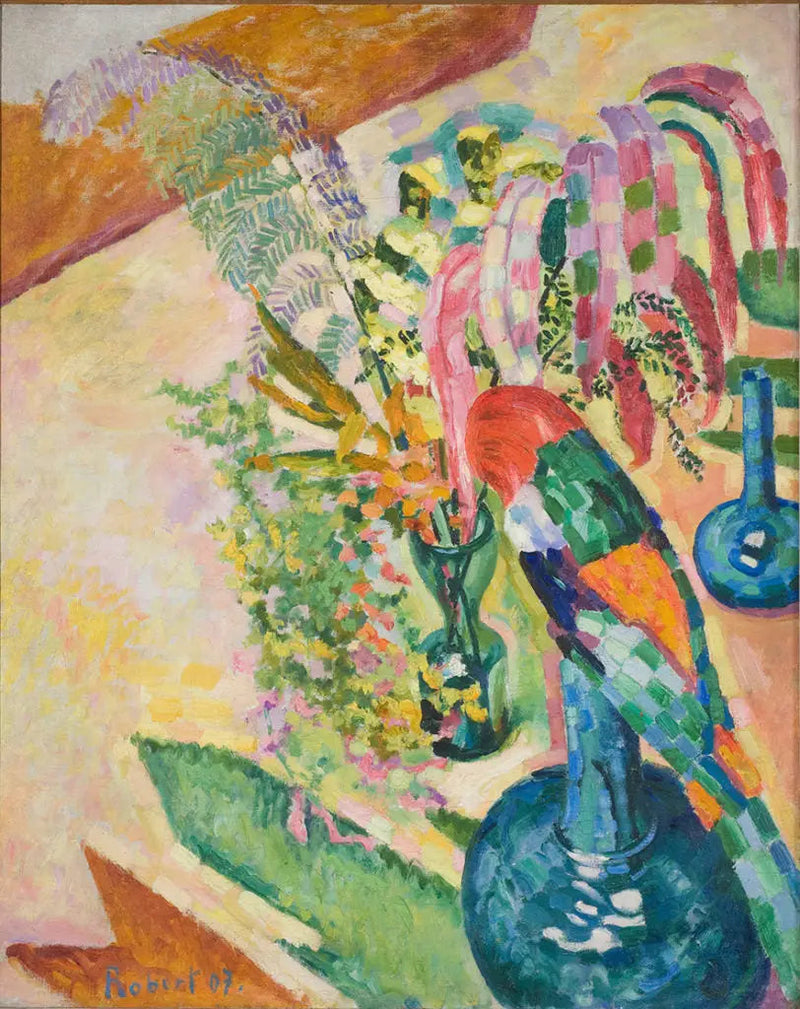 Naturaleza muerta con loro - Robert Delaunay