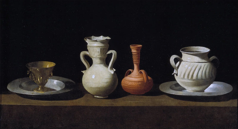Naturaleza muerta con jarras - Francisco de Zurbarán