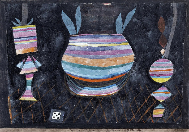 Naturaleza muerta con dados - Paul Klee