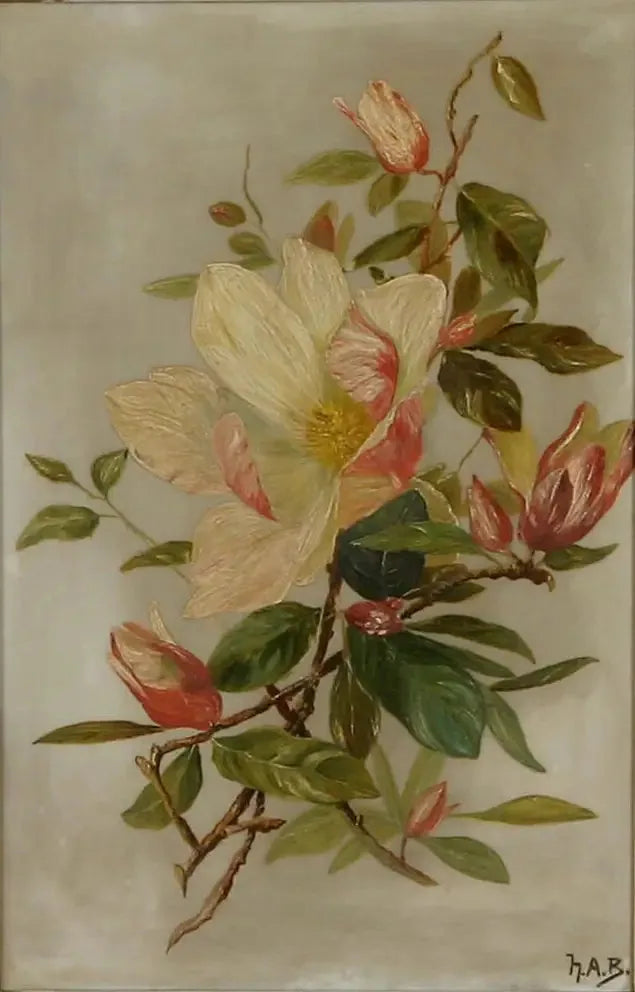 Naturaleza muerta con flores. - H. A. Brendekilde