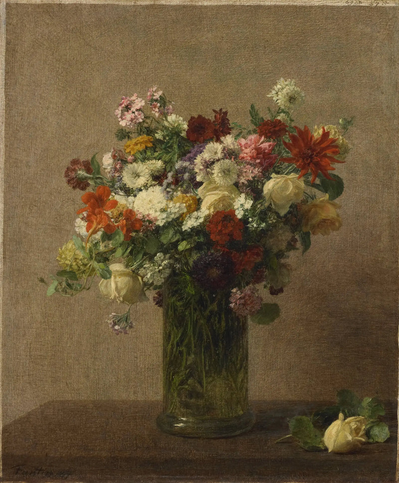 Naturaleza muerta con flores SK-A-2895 - Henri Fantin-Latour