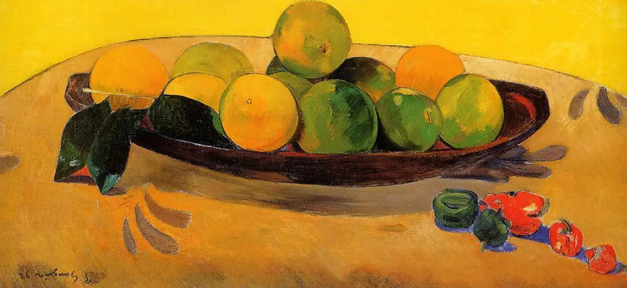 Naturaleza muerta con frutas y chiles - Paul Gauguin