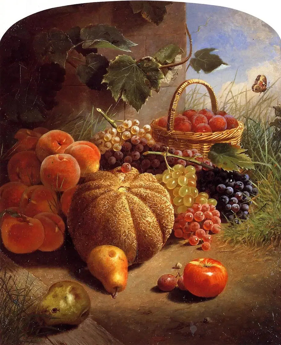 Naturaleza muerta con frutas - William Merritt Chase