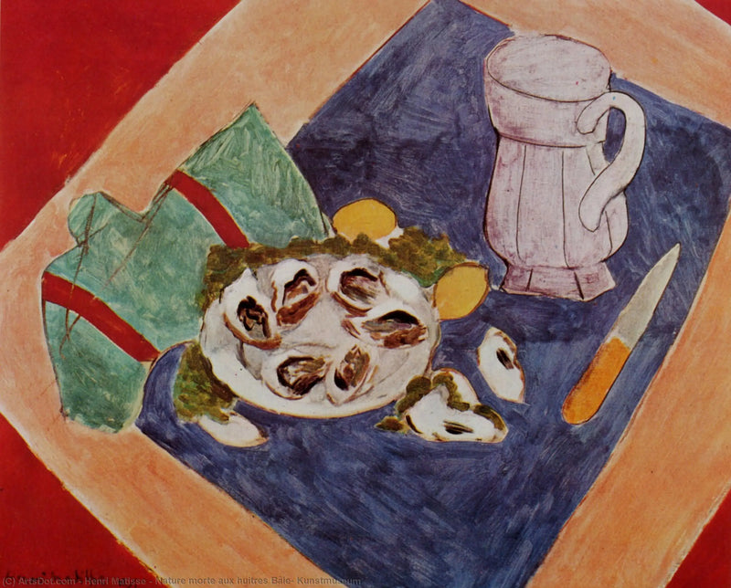 Naturaleza muerta con ostras - Henri Matisse