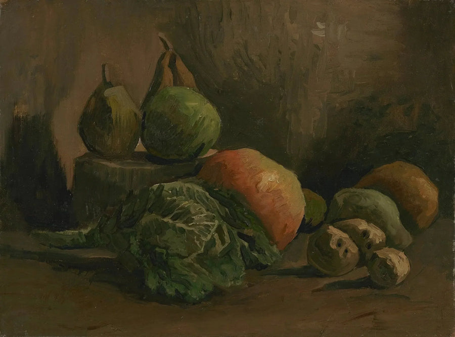 Naturaleza muerta con verduras y frutas - Vincent van Gogh