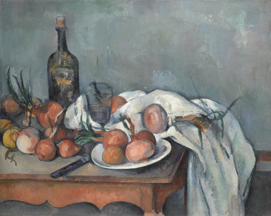 Bodegón con cebollas - Paul Cézanne