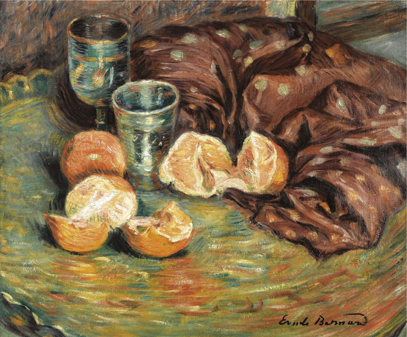 Naturaleza muerta con naranjas - Émile Bernard