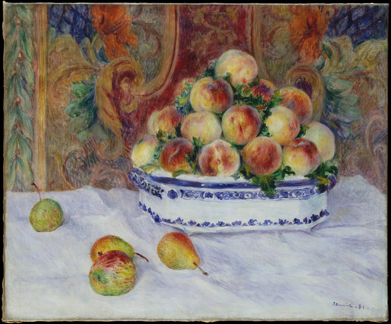 Naturaleza muerta con duraznos - Pierre-Auguste Renoir