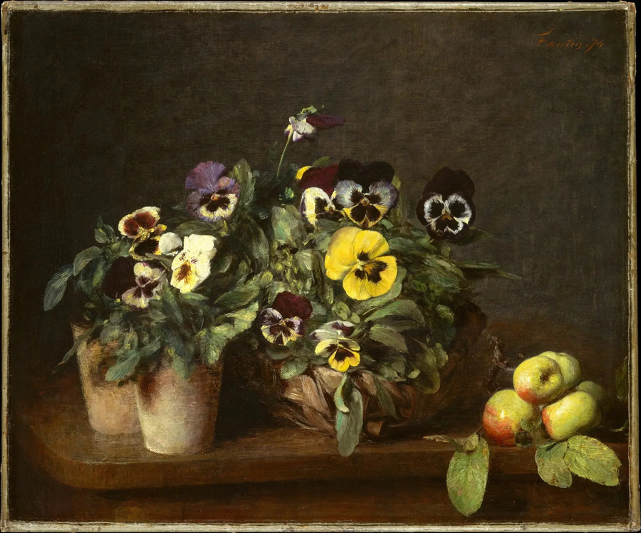 Naturaleza muerta con pensamientos - Henri Fantin-Latour