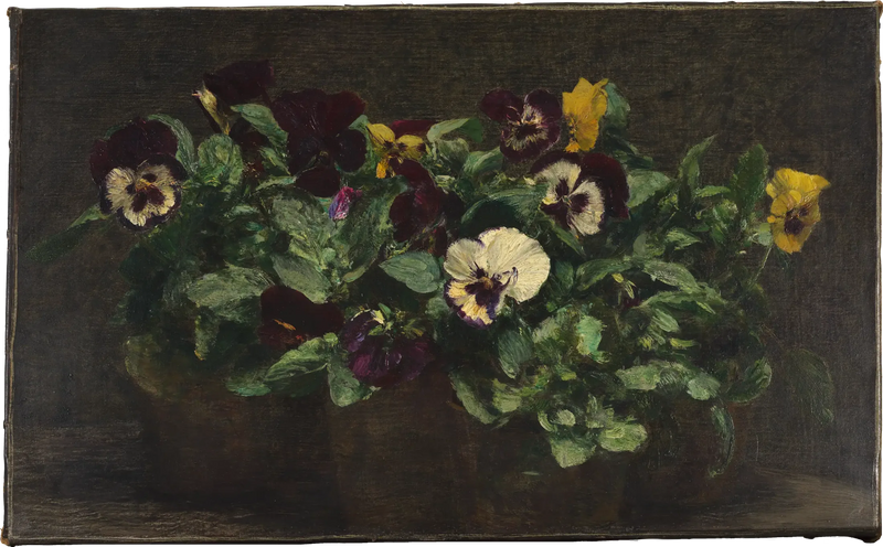 Naturaleza muerta con pensamientos - Henri Fantin-Latour