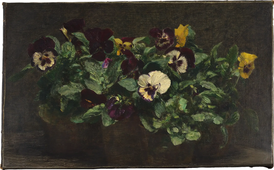 Naturaleza muerta con pensamientos - Henri Fantin-Latour