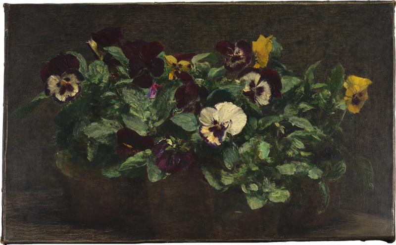 Naturaleza muerta con pensamientos - Henri Fantin-Latour