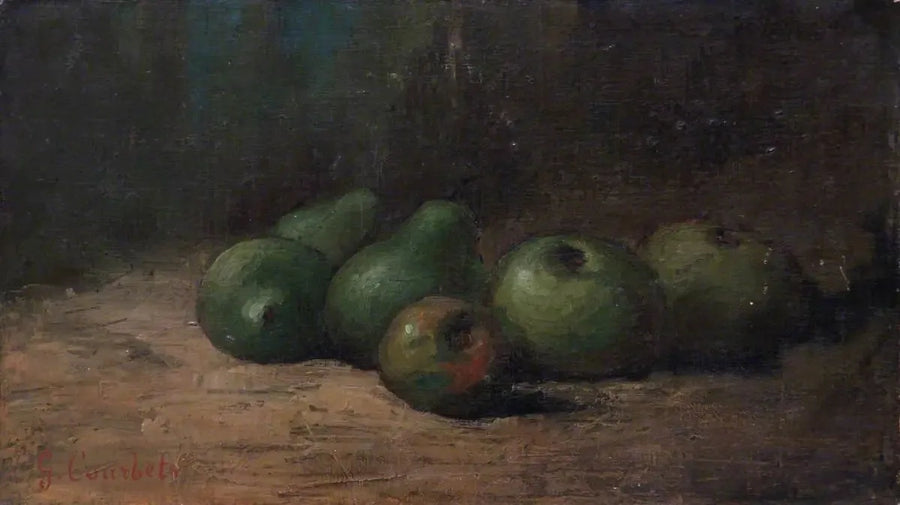 Naturaleza muerta con manzanas y peras - Gustave Courbet