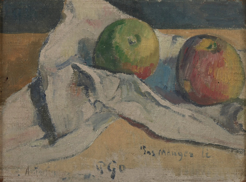Naturaleza muerta con manzanas - Paul Gauguin
