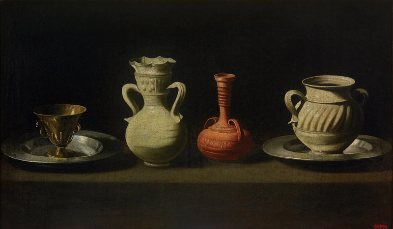 Naturaleza muerta con cuatro jarrones - Francisco de Zurbarán