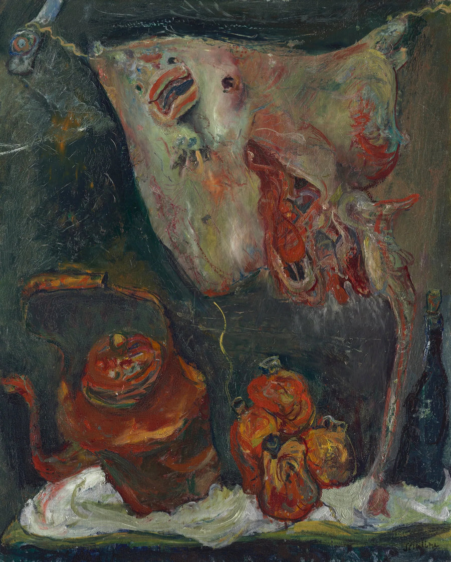 Naturaleza muerta con rayas - Chaim Soutine