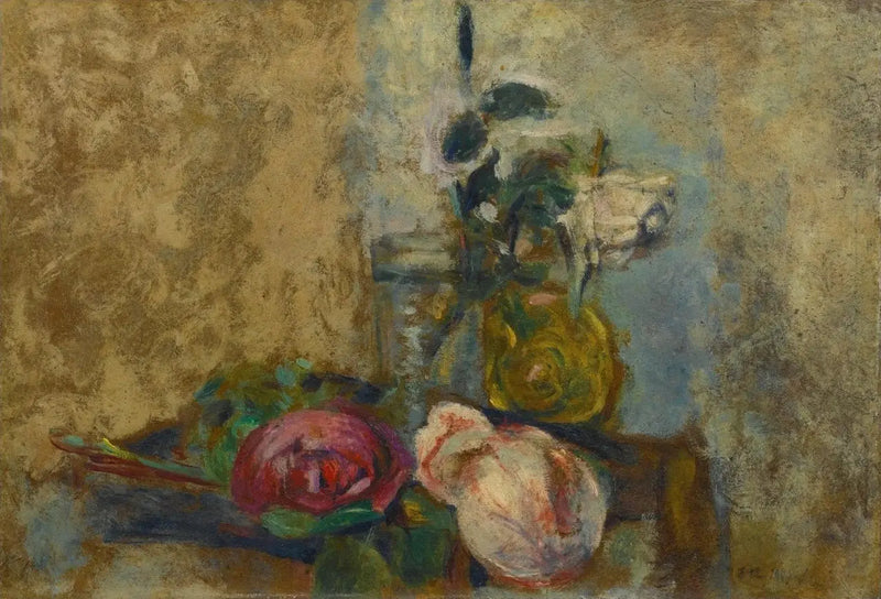 Naturaleza Muerta con Rosas - Édouard Vuillard