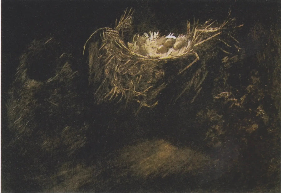 Naturaleza muerta con tres nidos de pájaros - Vincent van Gogh