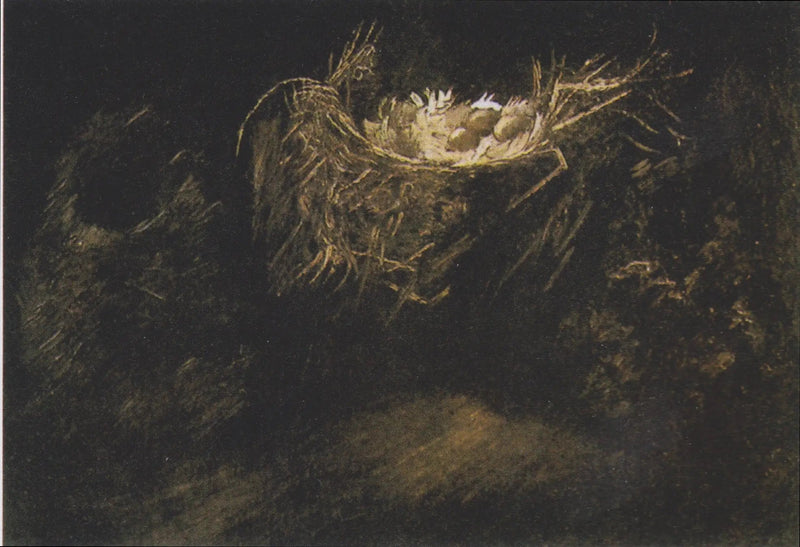 Naturaleza muerta con tres nidos de pájaros - Vincent van Gogh