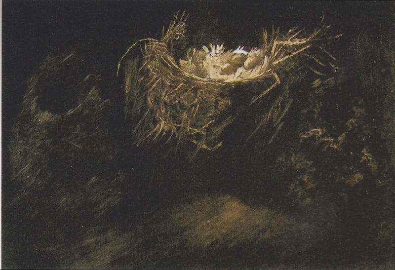 Naturaleza muerta con tres nidos de pájaros - Vincent van Gogh