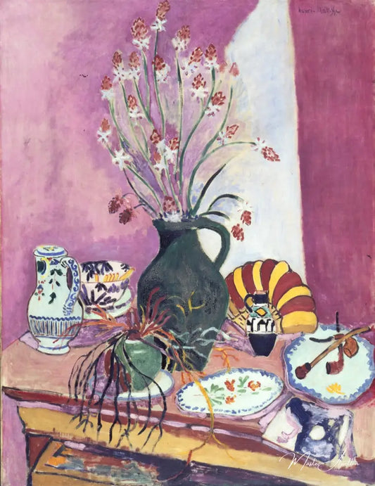 Nature morte avec asphodèles - Matisse - Reproductions de tableaux et peintures haut de gamme