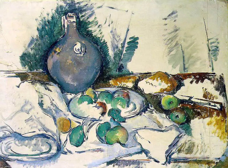 Bodegón con jarra de agua - Paul Cézanne